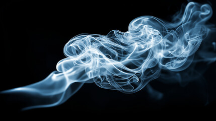 Fototapeta premium A sophisticated smoke texture ideal for mystery themes, luxury branding, and creative artistic concepts.