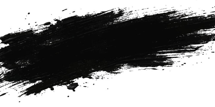 A distinct black grunge texture, like a dry brush stroke or ink splat, on a clean white background (1)ts