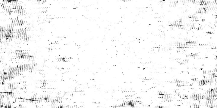 Abstract grunge background featuring a black ink splat pattern on a rough textured vintage wall with wet paint drops and dirt dust surface
