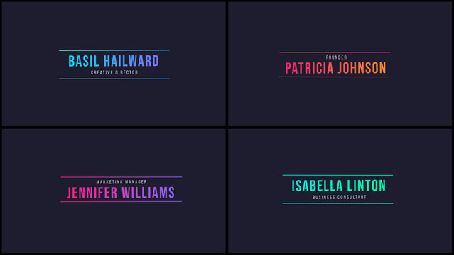 Modern Business Name Badges