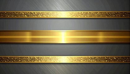 Minimal gold metallic stripes texture background shiny reflective luxury design element