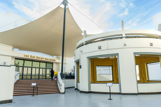 Los Angeles, California - January 29, 2026: Ray Dolby Ballroom Entrance at Ovation Hollywood Center in Los Angeles