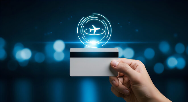 Air travel booking with credit card