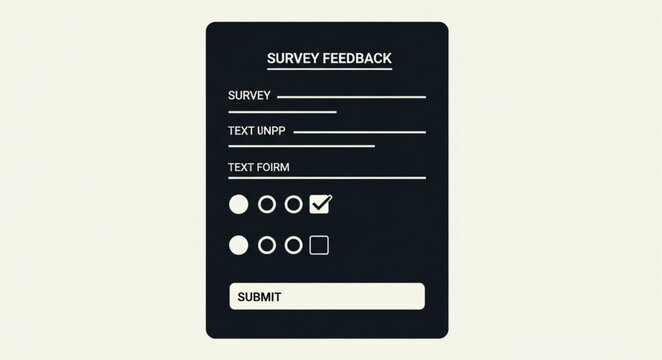 Online survey form with radio buttons and checkboxes.