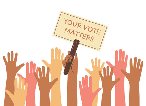 Your Vote Matters Protest and Election Sign