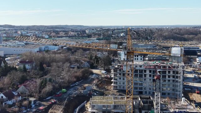 aerial view of the city of paris