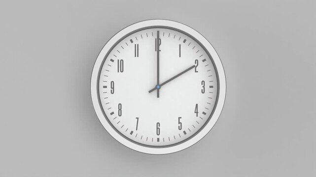 Clock hands moving one hour backward &ndash; end of daylight saving time. 