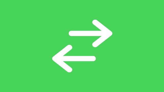 Animated Soft Arrow Swap Icon: Data Exchange, Transfer, Synchronization Loop