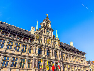 Fototapeta premium Street view of Antwerp, Belgium