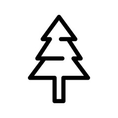Christmas Tree Icon Vector Symbol Design Illustration