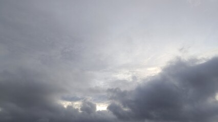 Clouds Fill the Sky with an Interplay of Light and Shadow