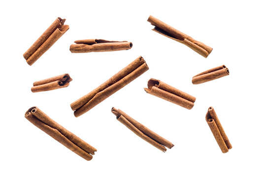 Cinnamon sticks, isolated on transparent background. PNG image.