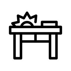 Fototapeta premium Table Saw Icon Vector Symbol Design Illustration