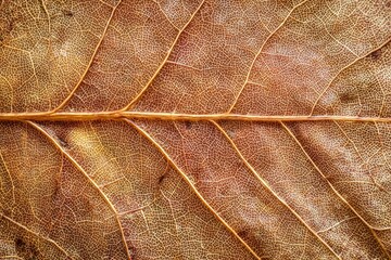 Close-up Dry Leaf Texture Detail