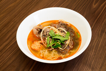 Bun Bo Hue Vietnamese Beef noodle soup