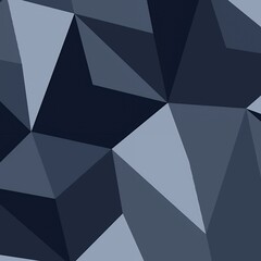Obraz premium Abstract Triangle Pattern in Blue Shades Geometric Background