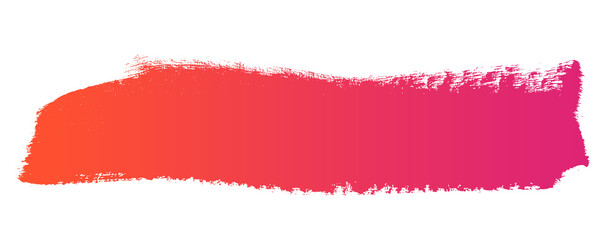 Obraz premium Red bloody brush stroke title bar isolated on transparent background. Dramatic paint smear banner for horror, action, warning design, and creative graphic projects, png