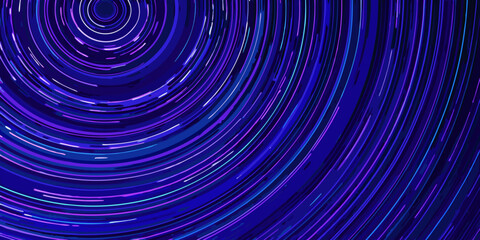Abstract swirling lines of blue and purple create a hypnotic visual