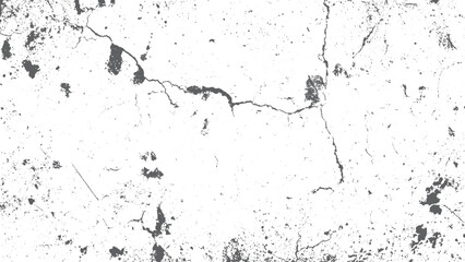 Fototapeta premium Monochrome irregular grunge texture background. Abstract distressed uneven overlay design. 