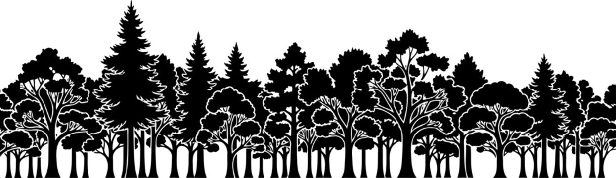 Dark forest treeline creates a sharp horizon silhouette