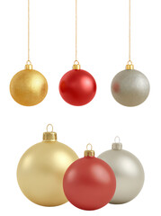 Obraz premium Collection of Christmas decorations with rope, snowballs, gifts, Santa Claus, reindeer and mulled wine for holiday celebration and cozy winter nights