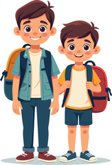 Kindergarten, kids and face with smile on floor for education, knowledge learning at academy. Students, friends  happy with diversity   school for child development, scholarship  bonding vettoriale