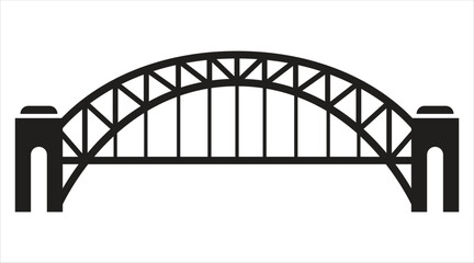 Obraz premium Image of a simple bridge structure Vector