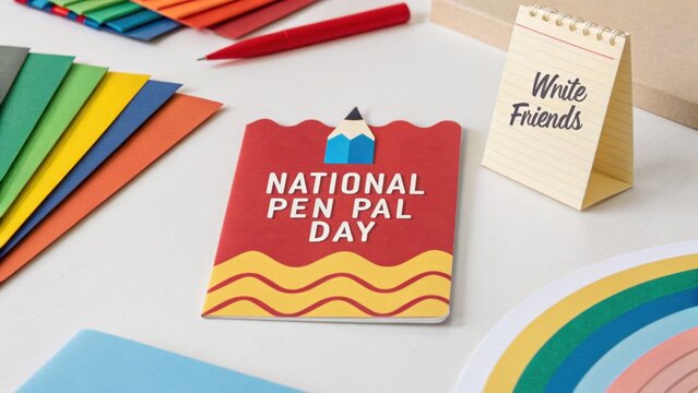 National Pen Pal Day Celebration with Colorful Stationery