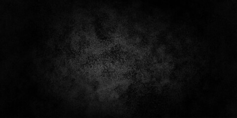 Fototapeta premium Dark black grunge stone concrete cement wall in retro concept background. dust overlay texture. black paper texture. black background backdrop studio, cement concrete wall texture. blackboard texture.