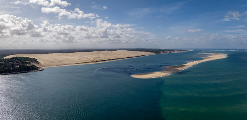 Obraz premium La Dune du Pilat, labellisée Grand Site de France, Bassin d'Arcachon