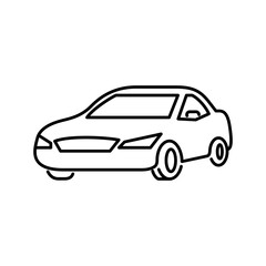 マイカーをモチーフにした通勤通学アイコン