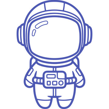 Cute Astronaut Illustration