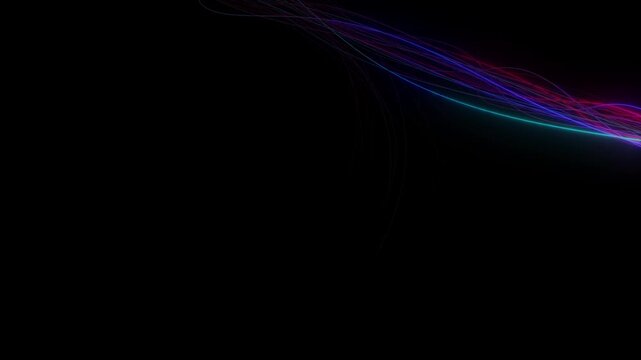 Abstract swirling light streaks in neon colors with energy trail, light effect