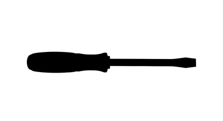 Fototapeta premium Black screwdriver tool for repair work.