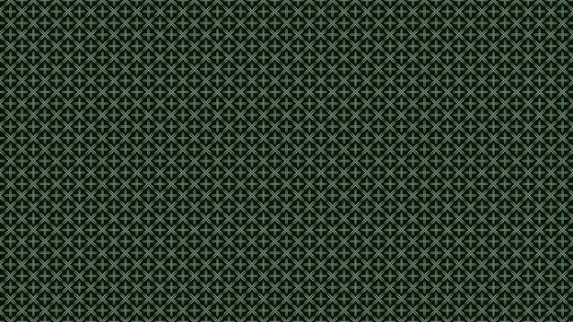 Dark green background with elegant silver geometric pattern