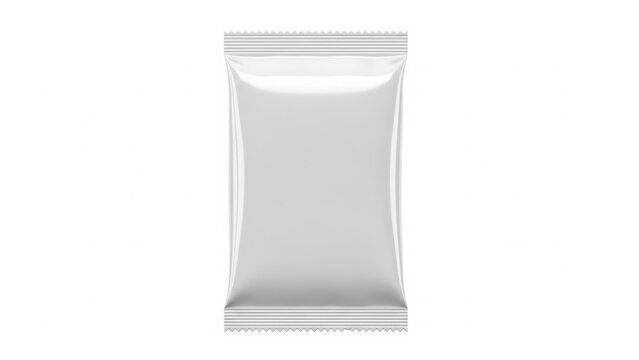 A sleek and minimalist transparent pouch packaging design ideal for snacks or small consumables
