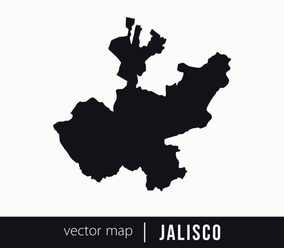 Jalisco state map. Federative unit of Mexico. Vector map for any needs.