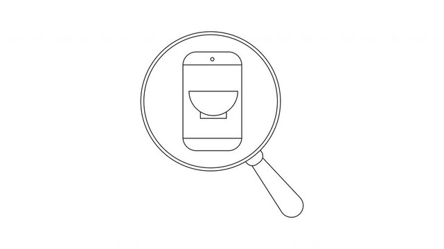 Ramen Search - Line Art Animation for Food Discovery.