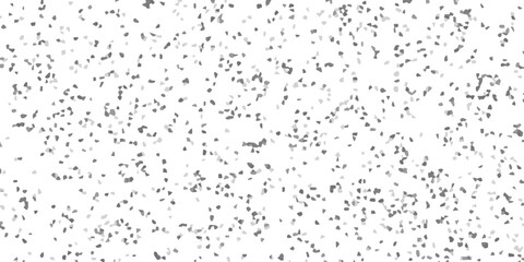 Monochromatic Speckled Overlay Texture with Scattered Irregular Gray Geometric Shapes on White Background for Design
