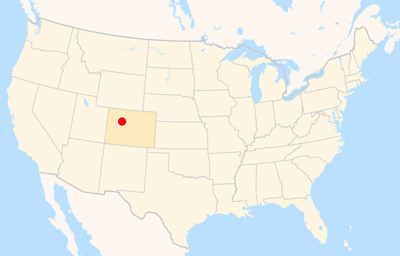 Location Map of Eagle County Regional Airport (Vail, Colorado, USA). IATA-code: EGE. No labels at all.
