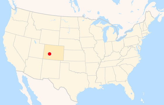 Location Map of Gunnison&ndash;Crested Butte Regional Airport (Gunnison, Colorado, USA). IATA-code: GUC. No labels at all.