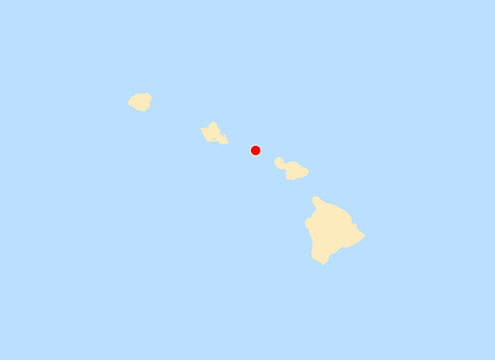 Location Map of Molokai Airport&nbsp;(Hoolehua Airport) (Molokai, Hawaii, USA). IATA-code: MKK. No labels at all.