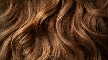 Naklejka premium long brown hair