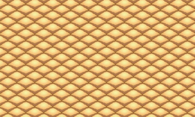 よく焼かれたふっくらしたメロンパンのひし形の切り込みがあるクッキー生地の立体的な模様