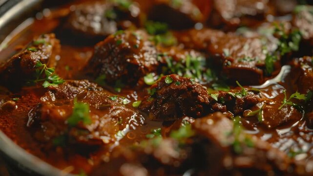Mouthwatering dish of slow-cooked lamb stew with aromatic herbs.