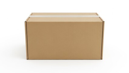 A sturdy brown cardboard box ready for shipping and storage solutions in various industries
