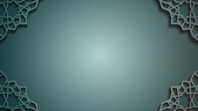 Elegant teal background with intricate lace border patterns creating a sophisticated and artistic visual for design or presentation use