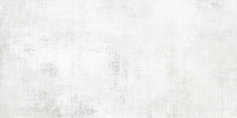 A vintage blank white paper and rough grunge wall texture with a light gray paint pattern on an old textured canvas material backdrop for an empty page surface design