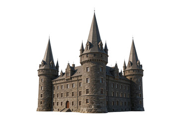 Obraz premium Fantasy Stone Castle with Spires and Towers