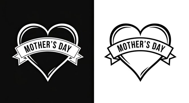 Mother's day heart design comparison
